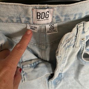 Urban outfitters, BDG, high rise, baggy light colored size 26 jeans
